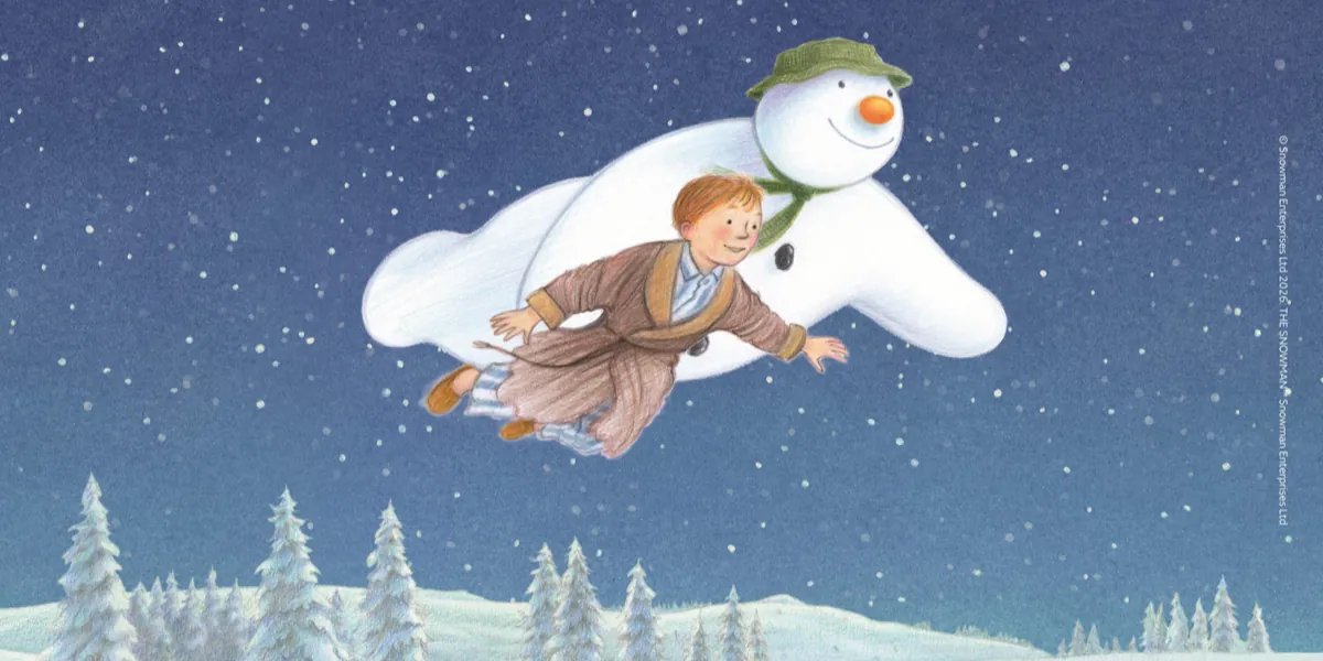 Concert artwork for RSNO Christmas Concert featuring The Snowman